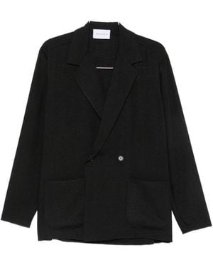 MARSĒM Double-Breasted Blazer - Black