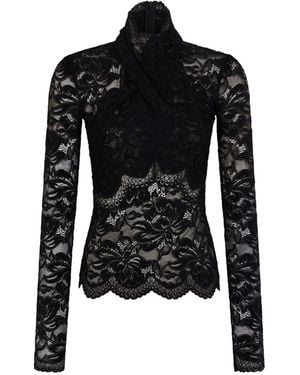 Rabanne Lace Top - Black