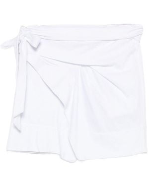 Isabel Marant Wrap Miniskirt - White