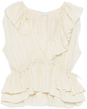 Dries Van Noten Ramie Top - Natural