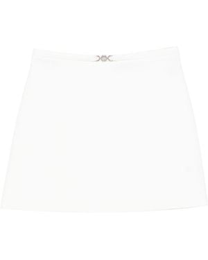Versace Double Wool Crêpe Mini Skirt - White