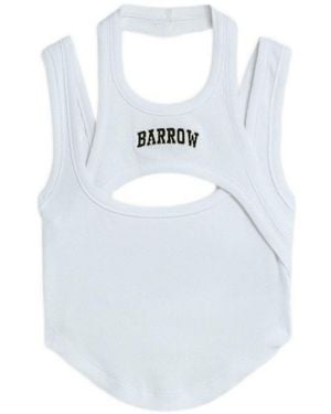 Barrow Asymmetrical Cropped Top - White