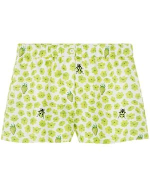 Versace Silk Shorts - Green
