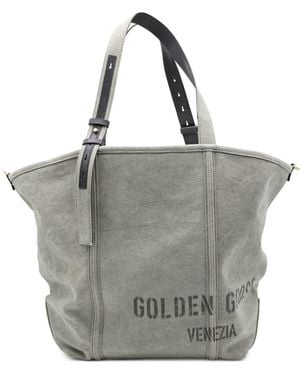 Golden Goose Canvas Tote Bag - Grey