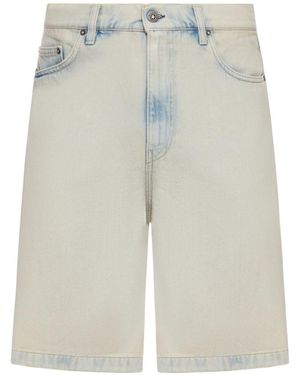 Golden Goose Denim Bermuda Shorts - White