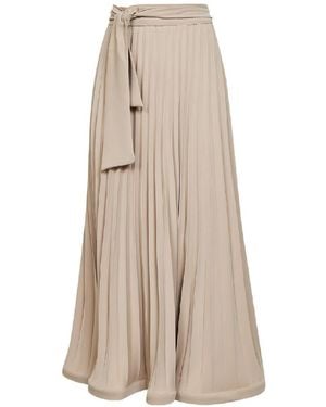 P.A.R.O.S.H. Pleated Skirt - Natural