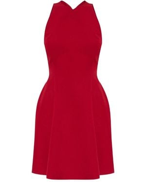 Versace Wool Blend Dress - Red