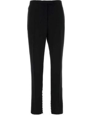 Dries Van Noten Crepe Pants - Black