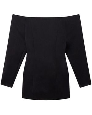Stella McCartney Mini Dress With Exposed Shoulders - Black