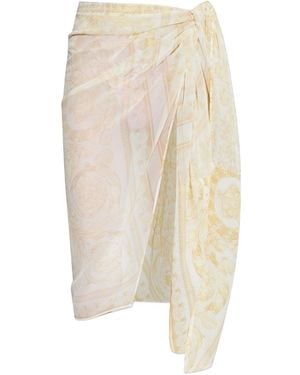 Versace Scarf Skirt - White