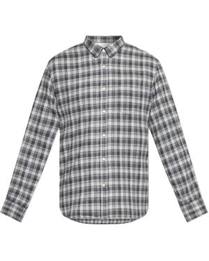 Officine Generale Check Shirt - Grey