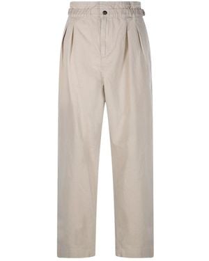 Isabel Marant Cotton And Linen Blend Pants - Natural