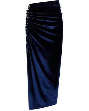 Rabanne GONNA IN VELLUTO - Blu