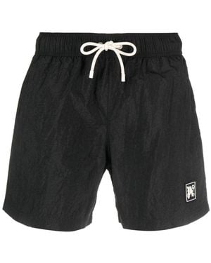 Palm Angels Costume Da Bagno Con Applicazione - Nero