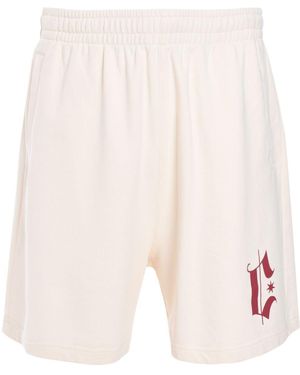 Marcelo Burlon Shorts Headletter Comfy - Bianco
