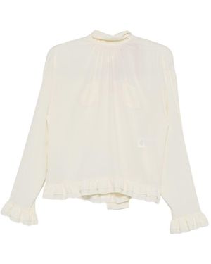 N°21 Blouse With Bow - White
