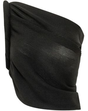 Alberta Ferretti Draped One-Shoulder Top - Black