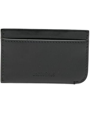 Jacquemus Portafoglio Con Logo Impresso - Nero