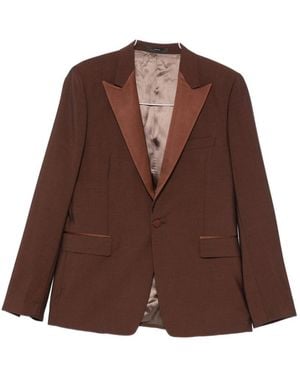 Paul Smith Single-Breasted Blazer - Brown