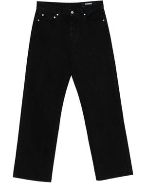 Jacquemus Wide-Leg Jeans With Modern Relaxed Fit - Black
