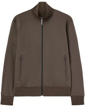 Palm Angels Curved Logo Track Jacket Uomo Vintage Nero - Marrone