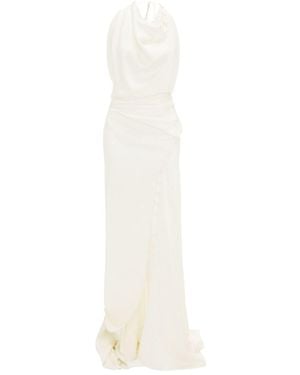 Victoria Beckham Abito in crepe satin - Bianco