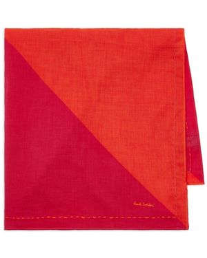 Paul Smith Foulard Con Design Color-Block - Rosso