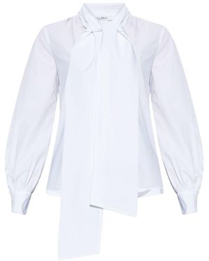 Max Mara Stretch Cotton Blouse - White
