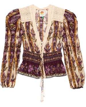 FARM Rio Cotton Blouse - Brown