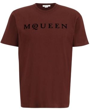 McQueen T-shirt Logo - Red