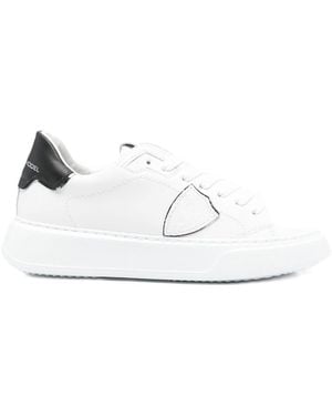 Philippe Model Temple Leather Sneakers - White