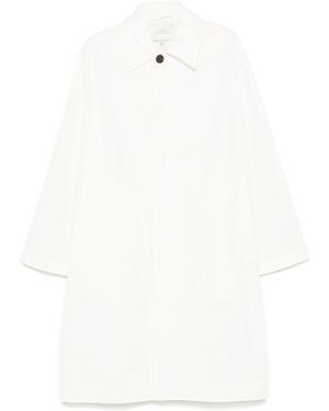 Studio Nicholson Nylon And Cotton Blend Coat - White
