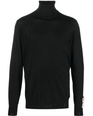 Golden Goose Regular Knit Turtle Neck Light Wool Merino - Black