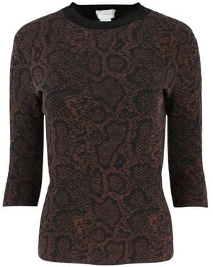 Stella McCartney Snake Print Sweater - Black