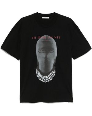 【関税&送料込】Ih Nom Uh Nit T-shirts and Polos Black Ih Nom Uh Nit Logo T-Shirt | IH NOM UH NIT Material: 100