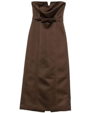 P.A.R.O.S.H. Bustier Dress - Brown