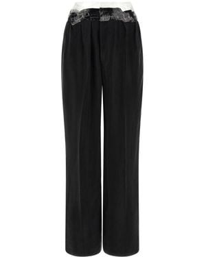 Maison Margiela Straight Flat Front Pant - Black