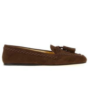 Prada Suede Loafers - Brown