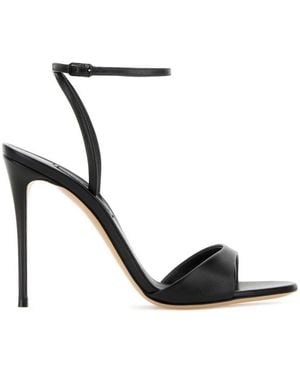 Casadei Solid Julia Heels - Black