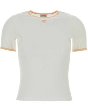 Courreges Cotton T-Shirt - White