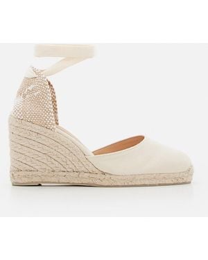 Castañer Round Toe Wedges - Natural