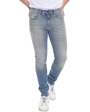 DIESEL Slim Mid Rise Jeans - Blue