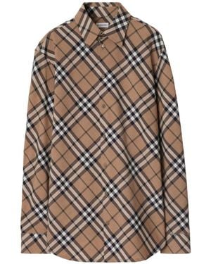 Burberry Regular Checks Shirt - Brown