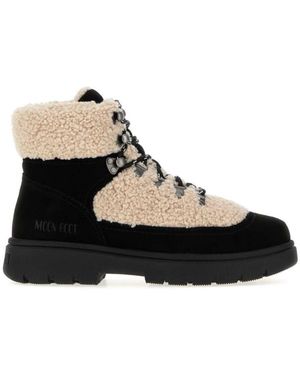 Moon Boot Lace-Up Boots - Black