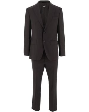 BOSS Notched Lapel Suit - Black