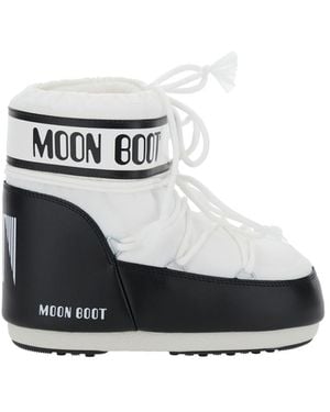 Moon Boot Logo Boots - White