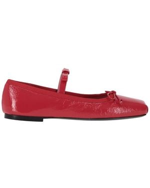 Vivetta Leather Ballet Flats - Red