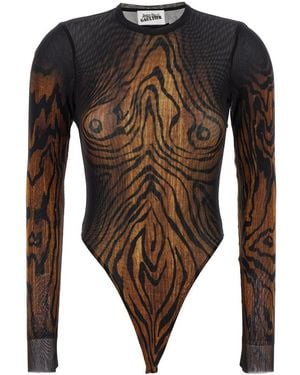 Jean Paul Gaultier 'The Wood' Bodysuit - Brown