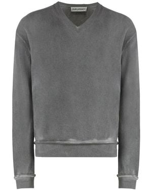 Our Legacy V Neck Sweater - Gray