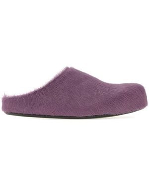 Marni Slip-On Mules - Purple